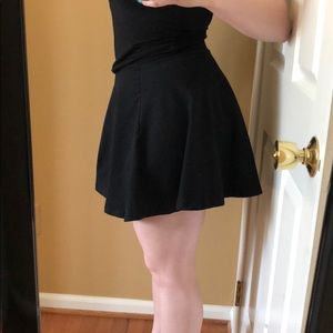 H&M black skater skirt